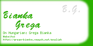 bianka grega business card